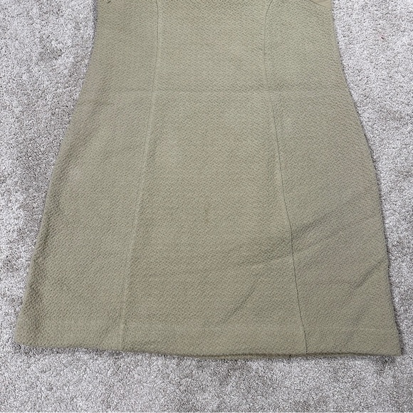 Ethos Paris 100% Organic Cotton Calcutta Sleeveless Mini Dress Textured Sable L - Picture 6 of 13
